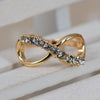 Fashion Jewelry 8 Infinity with Crystal Ring